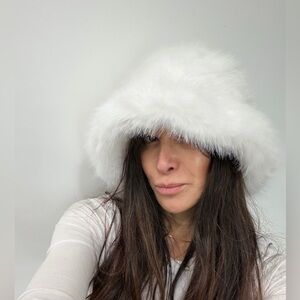 ShopEvelynne Luxe White Fur Hat